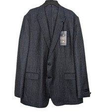 Cappotto sportivo Stafford uomo a quadri vestibilità classica americano 100% lana taglia 48 lungo multi