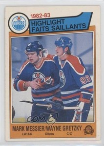 1983-84 O-Pee-Chee Mark Messier Wayne Gretzky #23 HOF