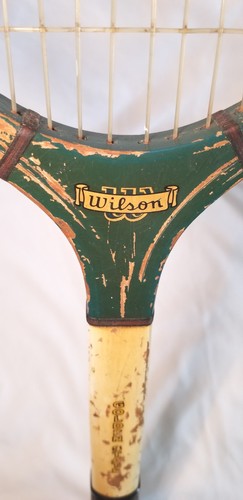 Vintage Bobby Riggs Wilson Golden State Tennisschläger aus Holz - Bild 4 von 18