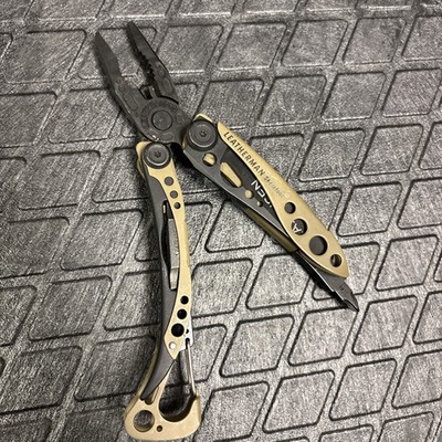 LEATHERMAN SKELETOOL Coyote/Black Multi Tool Combo Blade - Engraved, See Photos