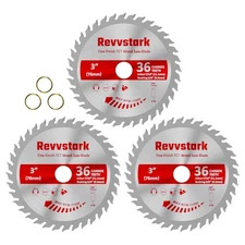 3 Pack 3 Inch 36 Tooth Carbide Circular Saw Blade for 3 In 36T(3PCS), Silver 