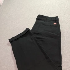 Red Kap Pants Men's 34 Straight Workwear Preppy Academia Office Career Black