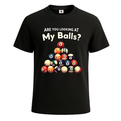 Billard 8 Ball Play Billardtisch Queue Stick Herren T-Shirt lustig Party Shirt Top
