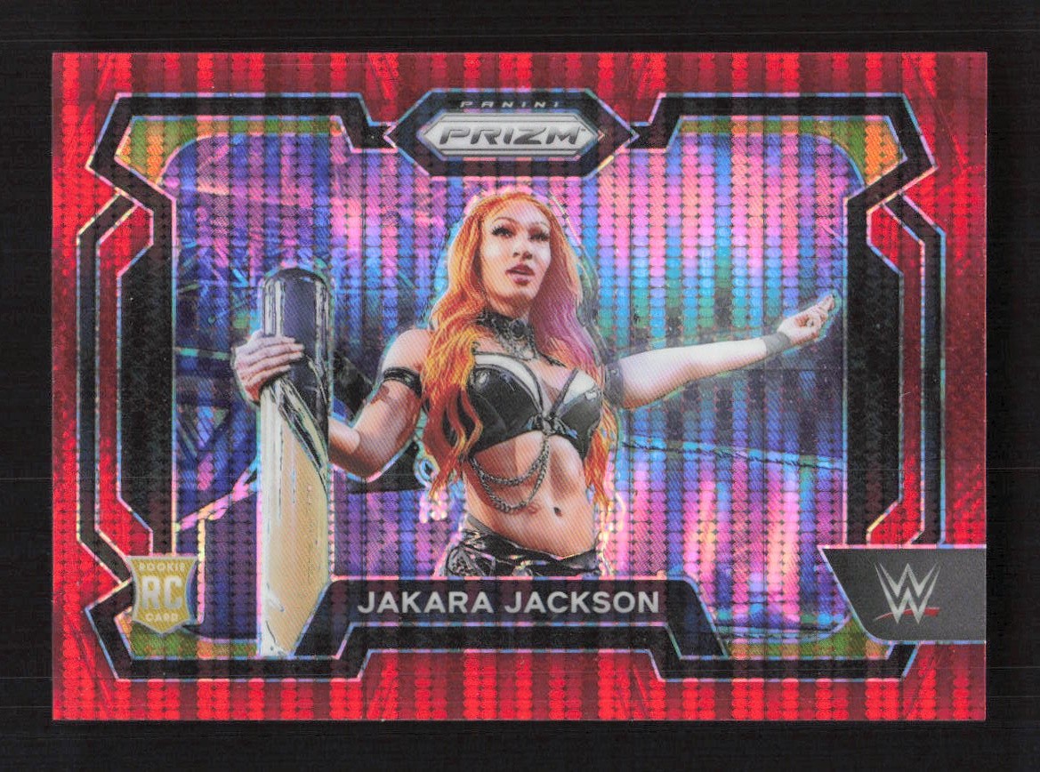 Jakara Jackson 2024 Panini Prizm WWE Red Pulsar Prizms #/399 Rookie #12