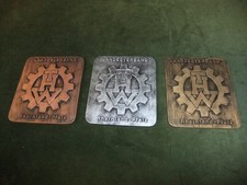 THW 3 alte Plaketten Landesverband RLP bronze silber gold Speicherfund