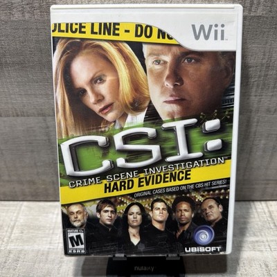 Nintendo Wii CSI Crime Scene Investigation Hard Evidence Game 2008 Free Shipping