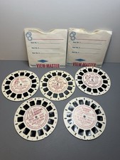 5 VINTAGE SAWYERS VIEW MASTER REELS Disney Pluto Goofy Pan Duck Sleeping Beauty