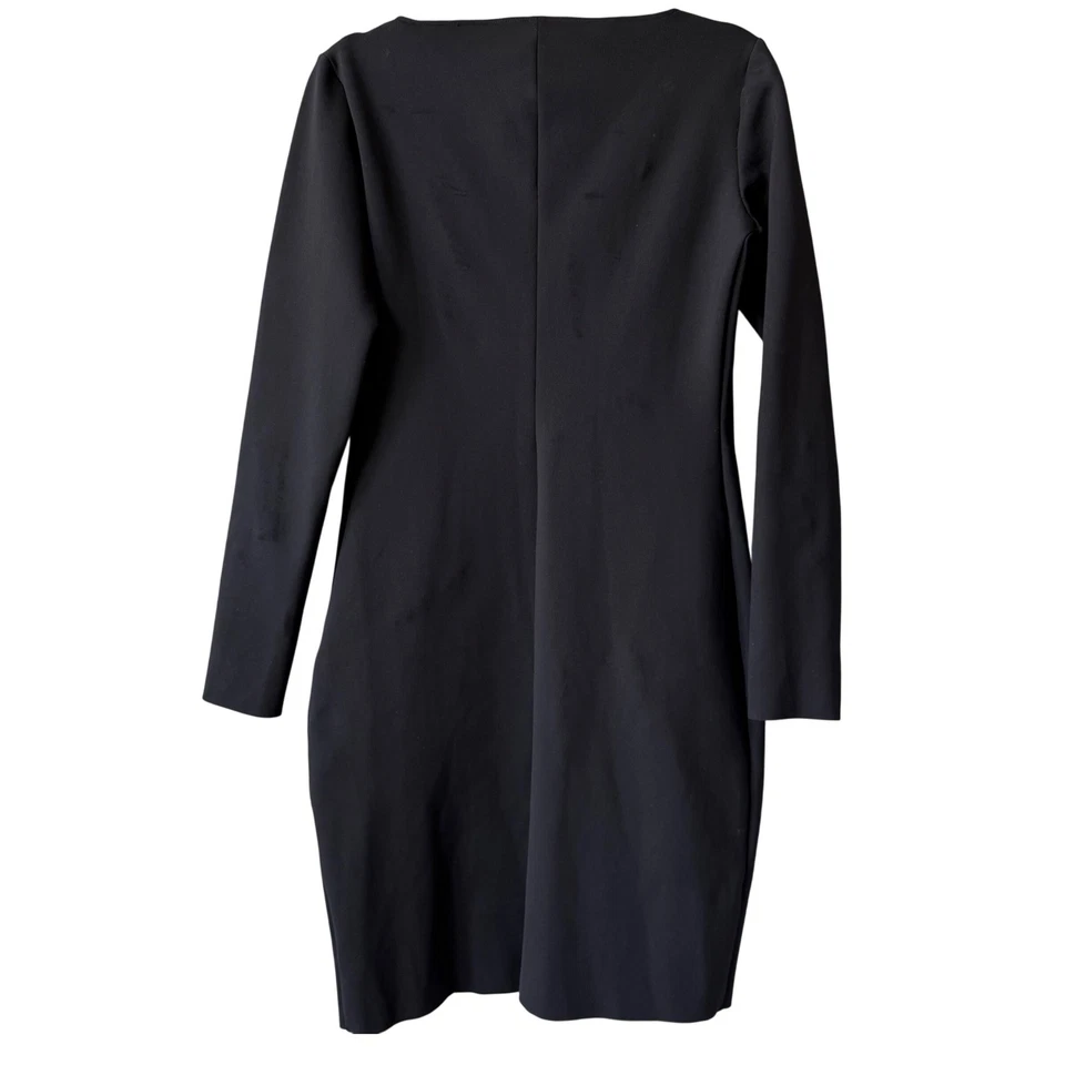 Vestido negro para mujer The Row talla grande cuello cuadrado LBD hecho en EE. UU. Diseñador Foto 2 de 4