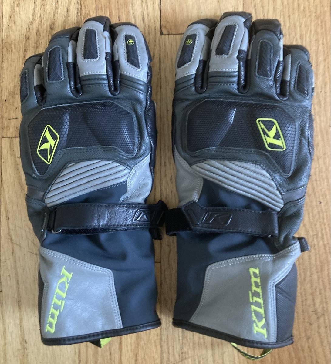 Klim Badlands Gore-Tex Adventure Gloves, Gray, Mens Large Like