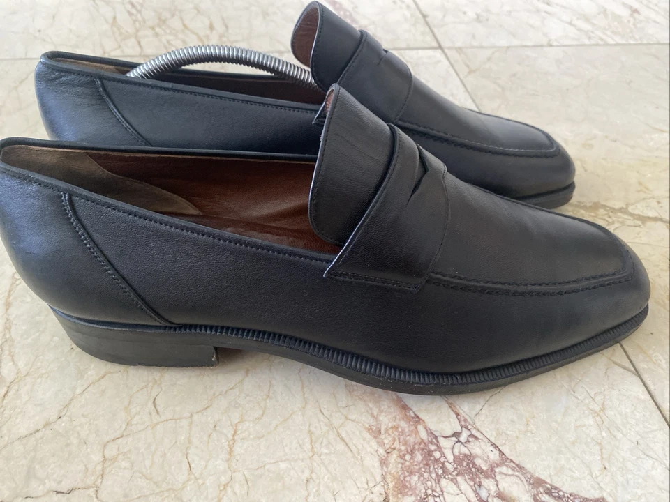 Zapatos mocasines Fratelli Rossetti de cuero negro Foto 2 de 2
