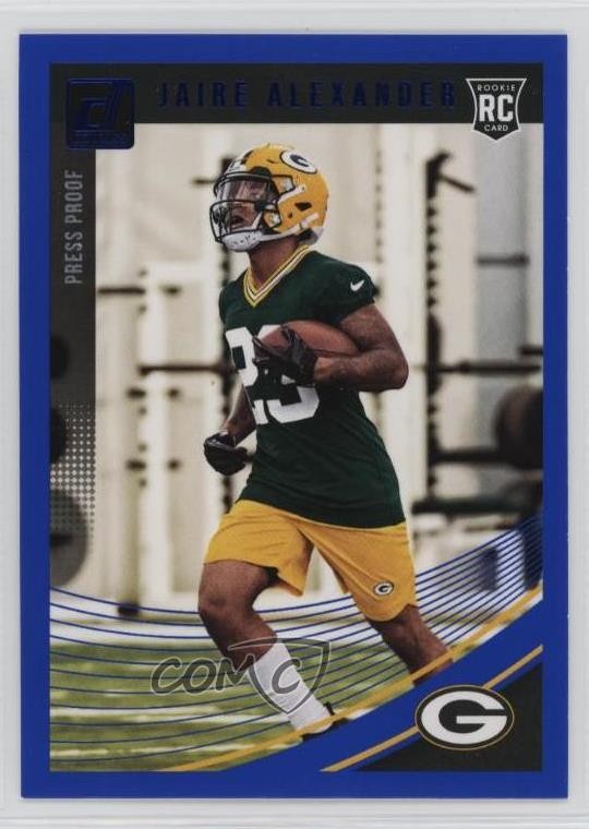 2018 Panini Donruss Rookie Press Proof Blue Jaire Alexander #359 Rookie RC 09xy