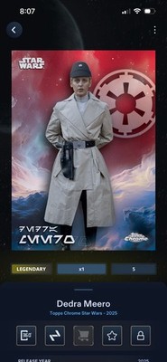 Star Wars Card Trader Chrome Aurebesh Legendary Red 5CC Dedra Meero
