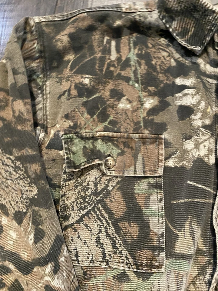 Vintage Mossy Oak Camo. Hunting Flannel Shirt Mens XL Outdoors - Image 4 of 4