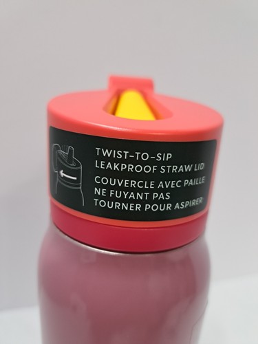 Starbucks Pink TWIST-TO-SIP Stainless Steel Bottle 2024 NEW - Picture 2 of 10