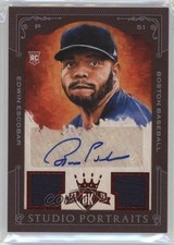 2015 Panini Diamond Kings Red Framed 73/99 Edwin Escobar #23 Auto 0o9