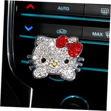 Cute Push to Start Button Cover Accessories, Bling Crystal Engine Start Red