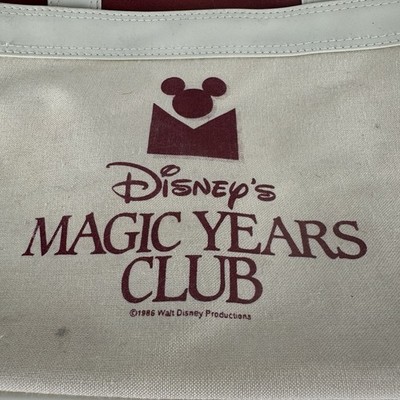 Vintage 1986 Disney Magic Years Club Shoulder Bag Red Cream Retro