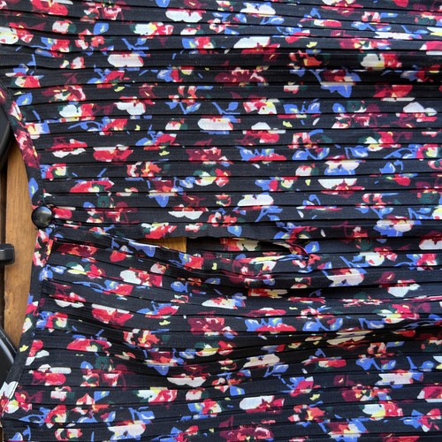 A Pea In The Pod Kleid Damen Einheitsgröße Schwarz Blumen Plissee Umstandsmode Midi Neu - Bild 13 von 15