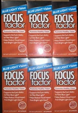 Focus Factor Blue Light Vision Formula Healthy Eyes 60 Caps Lot Of 6 Boxes 05/25