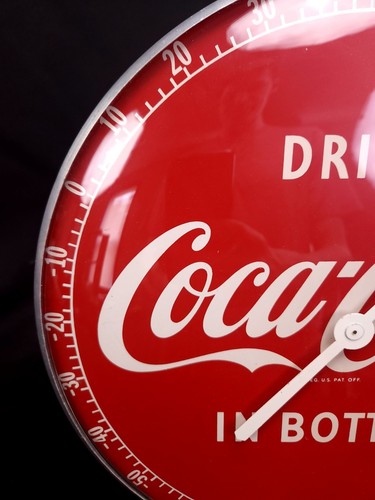 Antique Authentic Original DRINK COCA-COLA Bubble Glass Thermometer L9202 - Picture 3 of 12