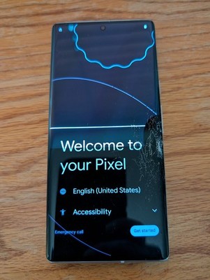 Google Pixel 6 PRO Cloudy White 128gb Unlocke FOR PARTS ONLY  (Read Description)