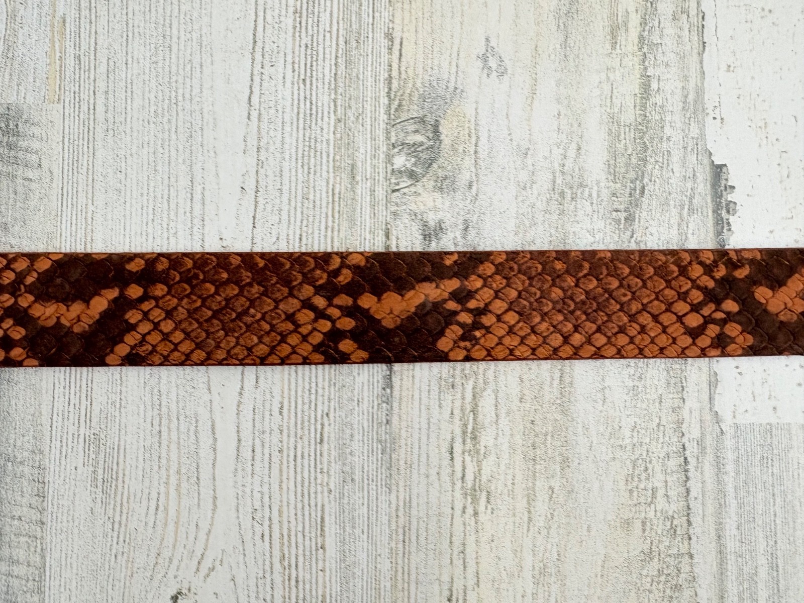 W. Kleinberg Embossed Python Snake Belt Leather W… - image 6
