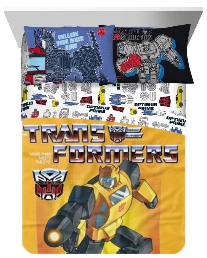 Transformers Kids Twin/Full Blanket & Sheet Set-AB0CPFH43FB2