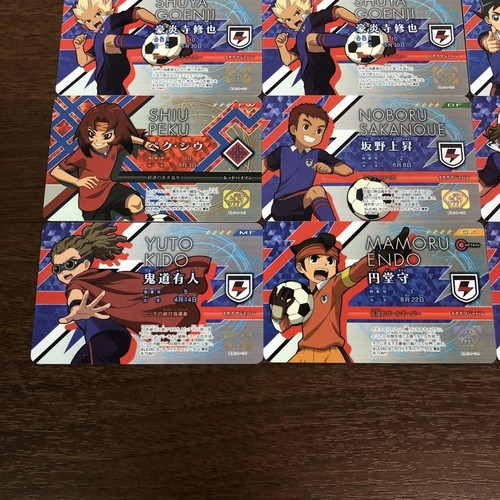 Inazuma Eleven Goods lot set 28 License card Mamoru Kirina Yuma Yuto Shuya - Picture 7 of 12