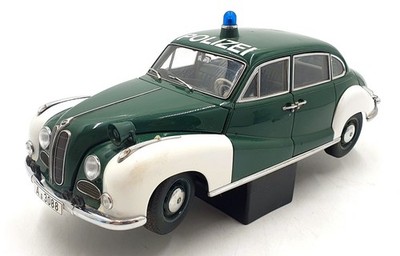 Autoart Maßstab 1:18 Diecast 70606 - BMW 501 Polizeiauto - grün/weiß