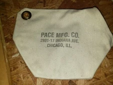 PACE BANTAM REPLACEMENT REPRO MONEY BAG ANTIQUE SLOT MACHINE MONEY BAG #PMB