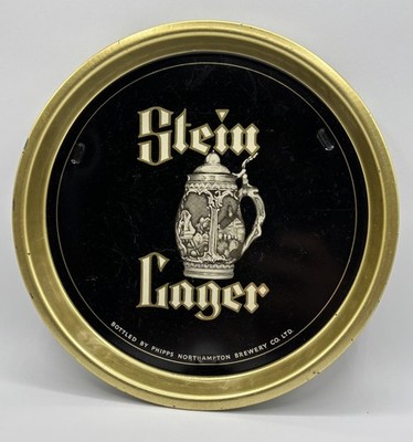 Vintage Beer 60s Stein Lager Phipps Northhampton Brewery Co. Metal Tray 10''