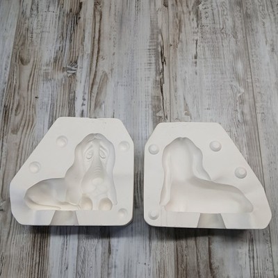 Vintage Marlow 146 Basset Hound Dog Ceramic Slip Casting Mold 2 Piece Plaster