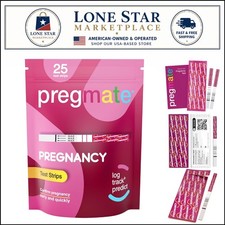 25 Count Pregnancy Strips - Quick Testing with High Sensitivity 25 miu/ml 