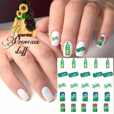 Sprite Waterslide Nail Decals Set Of 50 Bonus Instructions