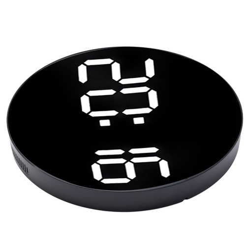 Stylish LED Wall Clock with Alarm Temperature and Humidity Display 10 Inch - Picture 15 of 59
