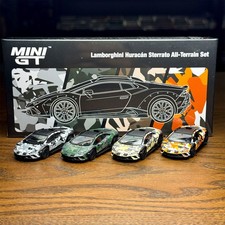 Mini GT 1/64 Lamborghini Huracán Sterrato All-Terrain Set Diecast Model Car