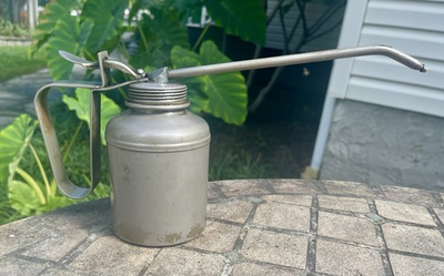 #ad SEARS CRAFTSMAN USA VINTAGE THUMB PUMP OILER OIL CAN PAT NO. 2595118 USED $24.99