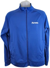 Fastenal Blue Full Zip Jacket Large Chest 22" Length 26.75"