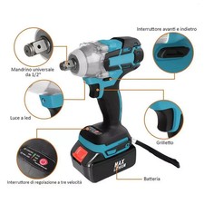 Kit Trapano A Batteria 16,8 V 2x2 Ah – 60 Nm, 23+1 Coppie, 26 Punte, Leggero 1,3 Kg, Con Luci LED Per Fai Da Te E Bricolage