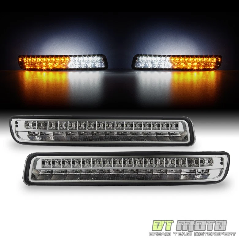 Faros proyectores LED para parachoques GMC Sierra 1500 2500 00-06 Yukon 1999-2006 Foto 3 de 4