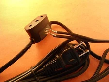 Double Lead Power Cord For Singer 27, 15-88, 15-90, 66, 221 Featherweight, 222 