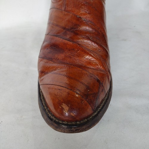 *LESEN Nocona Full Eel Western Cowboystiefel Herren Größe 8,5 D 9062 Cognac Braun - Bild 4 von 24