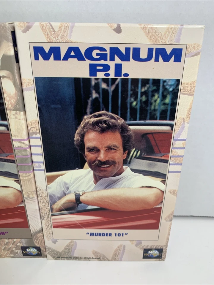 Magnum P.I. 3 VHS Episodes Lot including 'Don't Eat the Snow in Hawaii' premiere - Image 4 of 4