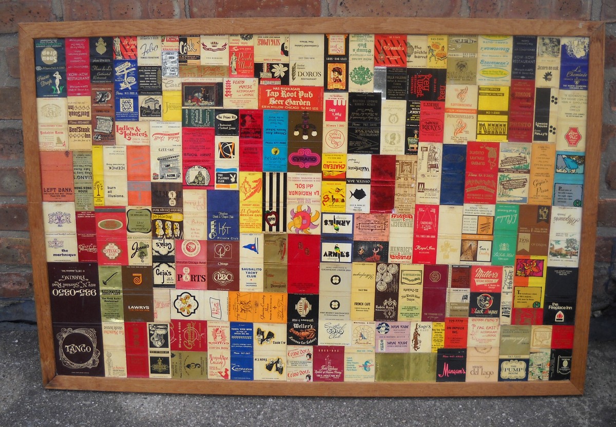 【非売品】カプコンフレンドリークラブ ビデオ VOL4〜16巻セット Vintage Framed Matchbook Covers Artistic Collage 36