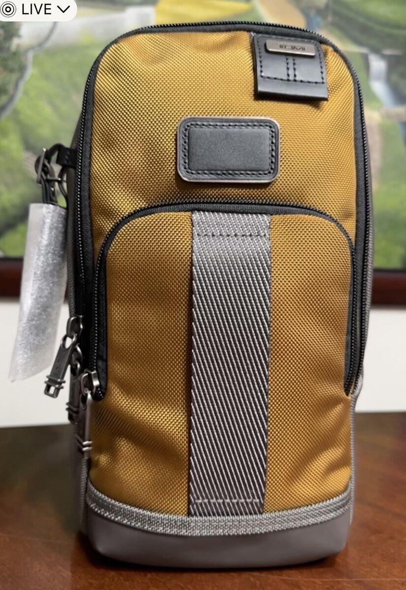 NWT Tumi FIFE Slim Sling Bag Golden Brown | eBay NWT Tumi FIFE Slim Sling Bag Golden Brown | eBay
