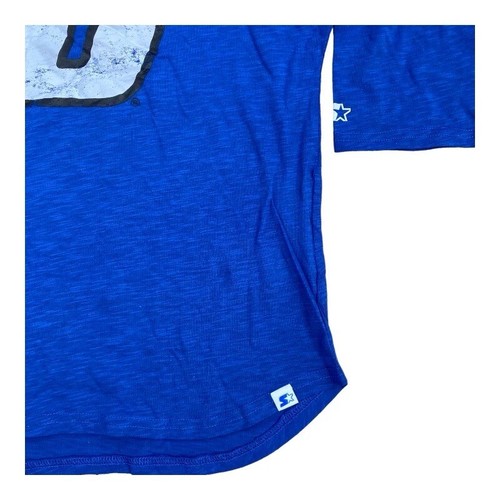 Kyle Busch Starter Women's 3/4Sleeve Scoop Neck T-Shirt Medium Royal/White NWT - Picture 4 of 11