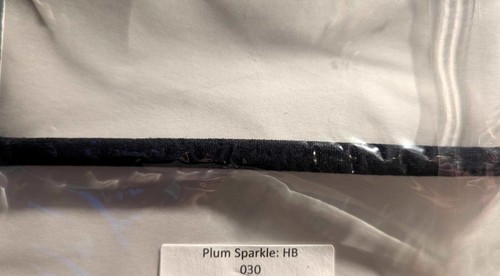 💜 “Glow Big or Bow Home” – Plum Sparkle Bow Headband or Ponytail Holder | - Picture 2 of 2