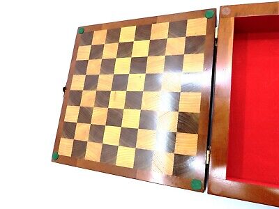 Custom CHESS Board by Edward Burger made from Cherry, Walnut and Ash Wood  SIGNED