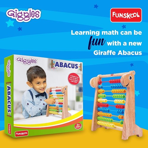 Giggles Abacus Multicolor Wooden Educational Toy Early Math Skills Age 3+ - Bild 3 von 3