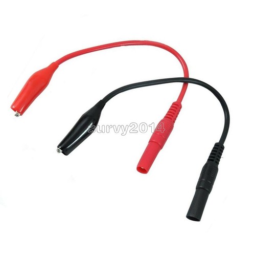 Multimeter Multi Meter Test Lead Probe Alligator Crocodile Clip for fluke vici - Picture 6 of 6